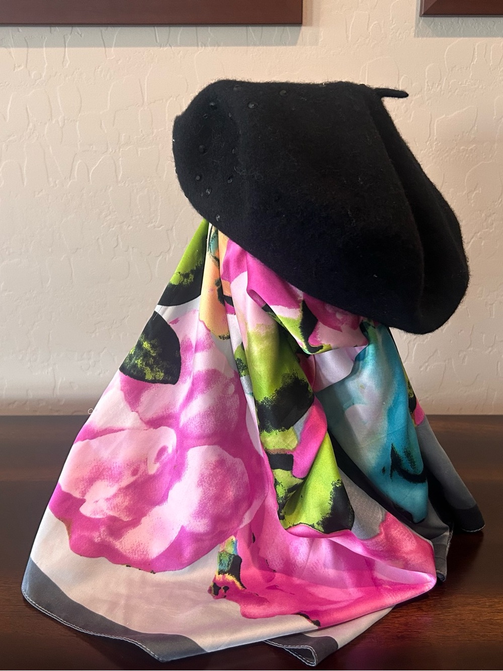 Betmar Black Wool Beret